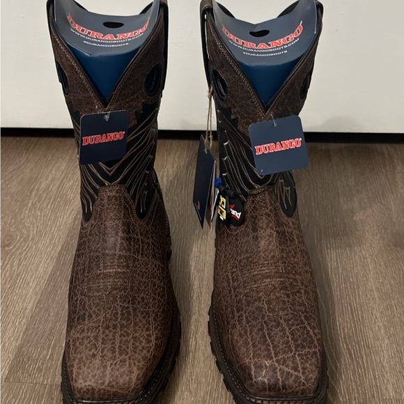 Durango Men's Distressed Brown Western Boots - Picture 2 of 9